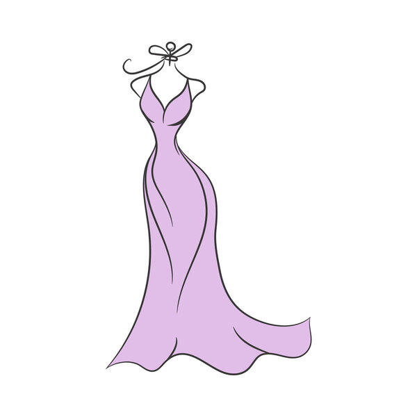 dummy dress hand drawing illustration vector