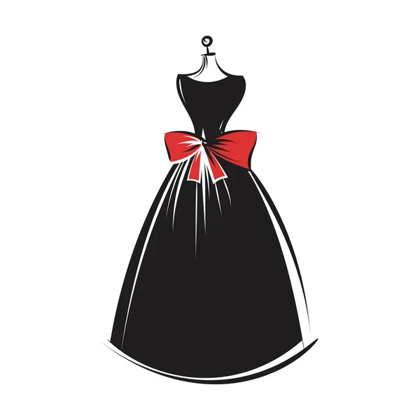 Малесенька сукня рука малюнок ілюстрація вектор — стоковий вектор