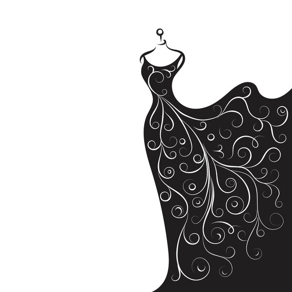 dummy dress hand drawing illustration vector