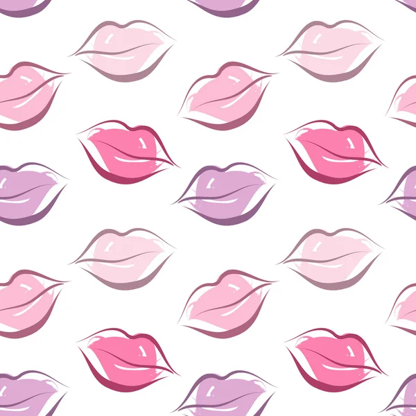 painted lips pattern seamless