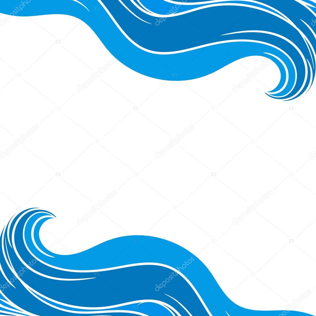 Download Wave Frame/Border — Stock Vector © konekotanya.gmail.com ...