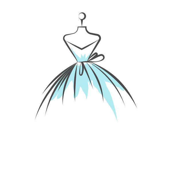 dummy dress hand drawing illustration vector