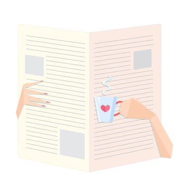 kadın bir gazete okuyor