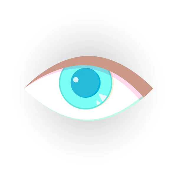Ilustracja niebieski oko — Wektor stockowy