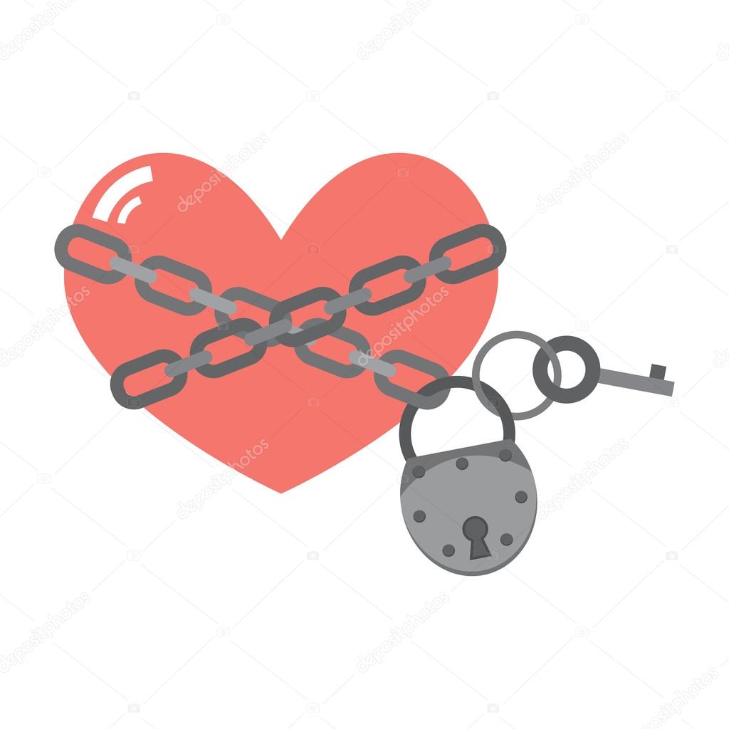 heart under lock and key