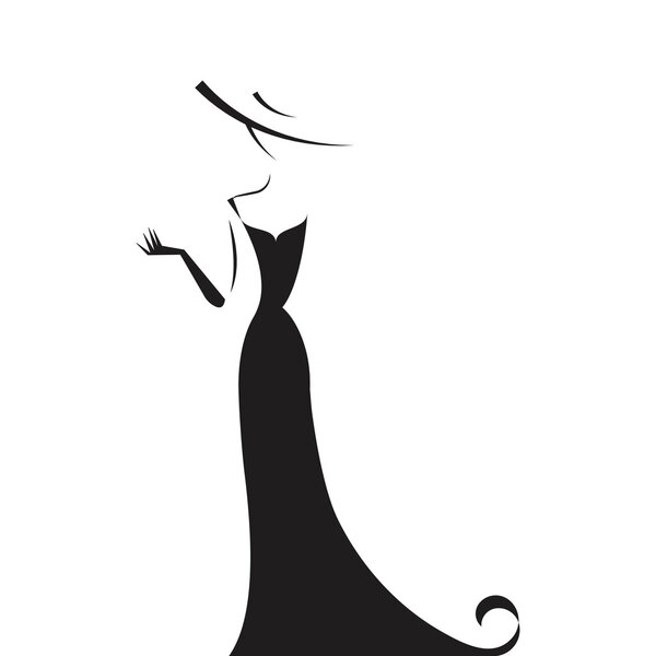 woman in the ball gown silhouette