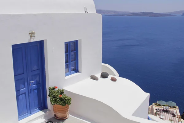 Greece Santorini island. Beauty. Relax — Stock Photo, Image