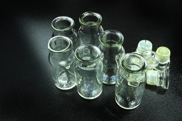 Antique glass bottles for medical purposes — 스톡 사진