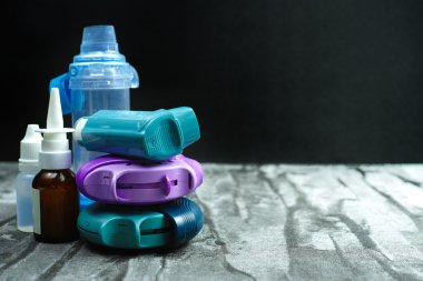 Astım ilacı. Spreyler ve ilaç 