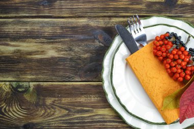 Sonbahar Restoran Menü serbest metin kopya alanı ve Tablo ayarı