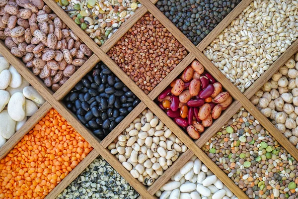 Muhtelif mercimek, fasulye, bezelye, tahıl, kabuğu çıkarılmış tane, soya fasulyesi toplama