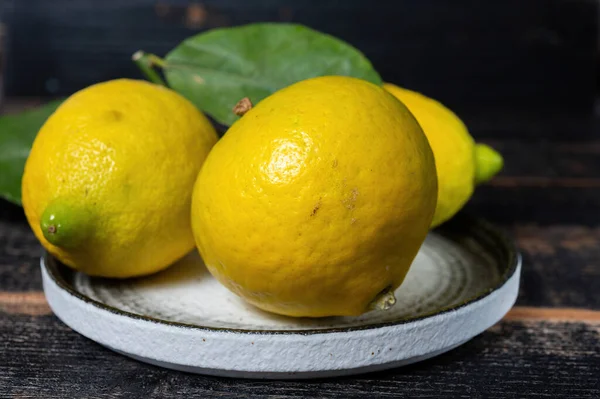 Frische Reife Bergamotte Orangenfrüchte Duftende Zitrusfrüchte Die Earl Grey Tea — Stockfoto