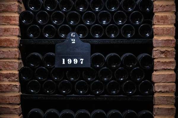 Flessen Vintage Versterkte Robijn Tawny Porto Wijn Oude Kelders Van — Stockfoto