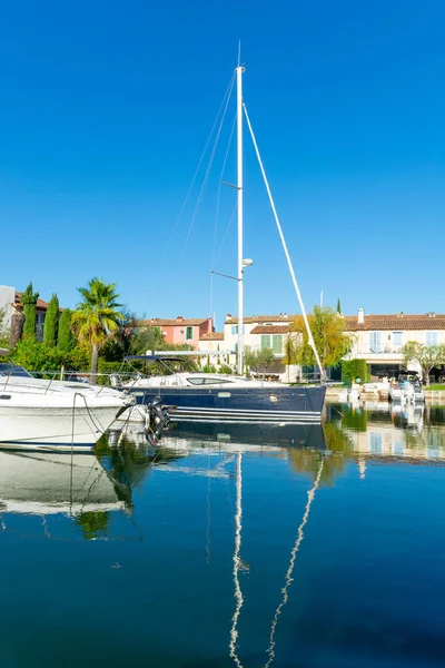 Seyahat Yaz Tatilleri Port Grimaud Var Provence French Riviera Fransa — Stok fotoğraf