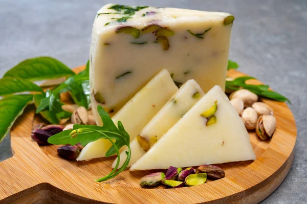 Peynir Koleksiyonu Koyun Sütünden Yapılmış Taze Talyan Pecorino Peyniri Bronte — Stok fotoğraf