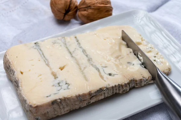 Cibo Italiano Base Latte Vaccino Gorgonzola Milano Italia Close — Foto Stock