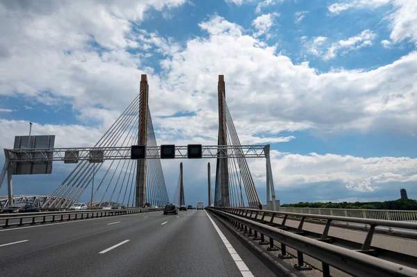 Road network infractrusture in Netherlands, driving safe on high quality asphalt on Dutch highways and briges.