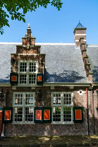 Oud Hollandse Huizen Kleine Oude Stad Met Grote Geschiedenis Buren — Stockfoto