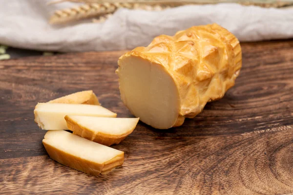 Oscypek Geräucherter Käse Aus Gesalzener Schafsmilch Der Tatra Region Polen — Stockfoto