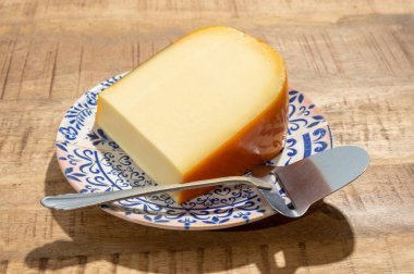 Peynir koleksiyonu, Hollanda 'da inek sütünden yapılmış bir parça Hollanda gouda peyniri.