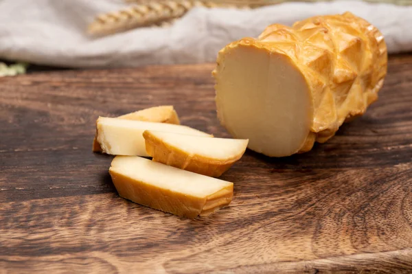 Oscypek Geräucherter Käse Aus Gesalzener Schafsmilch Der Tatra Region Polen — Stockfoto