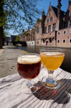 Belçika birasının açık kafe ya da meyhanedeki tadıyla güneşli bir günde Brüksel, Belçika 'daki ortaçağ evleri ve kanalları gezilecek.