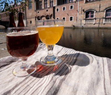 Belçika birasının açık kafe ya da meyhanedeki tadıyla güneşli bir günde Brüksel, Belçika 'daki ortaçağ evleri ve kanalları gezilecek.