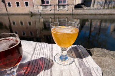 Belçika birasının açık kafe ya da meyhanedeki tadıyla güneşli bir günde Brüksel, Belçika 'daki ortaçağ evleri ve kanalları gezilecek.