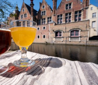 Belçika birasının açık kafe ya da meyhanedeki tadıyla güneşli bir günde Brüksel, Belçika 'daki ortaçağ evleri ve kanalları gezilecek.