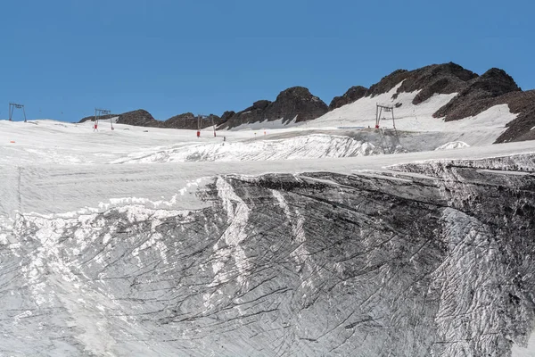 Les Deux Alpes Kar Sporları Tatil Köyü Yaz Mevsiminde 3600 — Stok fotoğraf