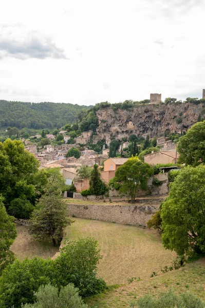 Petit Vieux Village Entendre Parler Provence Cotignac Avec Ses Célèbres — Photo