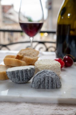 Burgundy Cote de Nuit şarap bölgesinde Fransız keçi peyniri ve manzaralı Grand Cru pinot noir üzüm bağlarından şarap tadıyoruz.