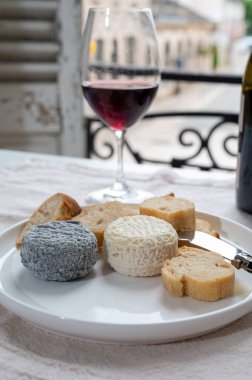 Burgundy Cote de Nuit şarap bölgesinde Fransız keçi peyniri ve manzaralı Grand Cru pinot noir üzüm bağlarından şarap tadıyoruz.