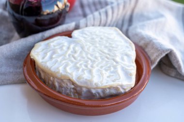 Peynir koleksiyonu, Normandiya 'dan Fransız peyniri, kalp şeklinde neufchatel.