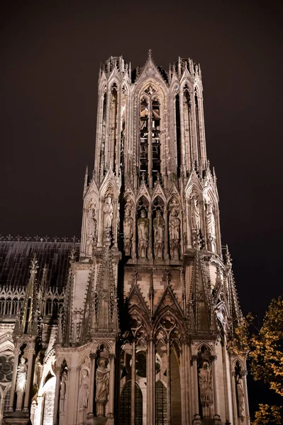 Visa Detaljer Gotisk Romersk Katolska Kyrkan Notre Dame Centrala Delen — Stockfoto