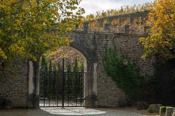 Eiserne Eingangstüren Alten Bodega Douro Flusstal Weinindustrie Portugal — Stockfoto