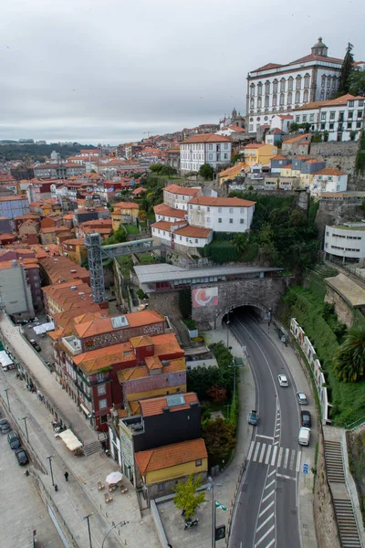 Oporto Portugal Octubre 2020 Vista Sobre Coloridas Casas Antiguas Colina — Foto de Stock