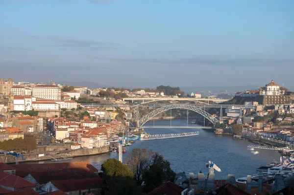 Панорамный Вид Старую Часть Порту Португалии Солнечный День — стоковое фото