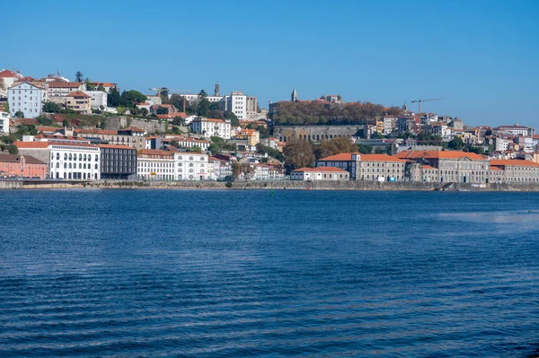 Spacer Wzdłuż Rzeki Douro Porto Atlantyku Piaszczyste Plaże Widok Rzekę — Zdjęcie stockowe