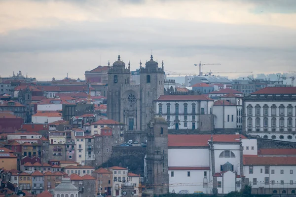 Vista Panoramica Sul Fiume Douro Sulla Parte Vecchia Porto Vila — Foto Stock