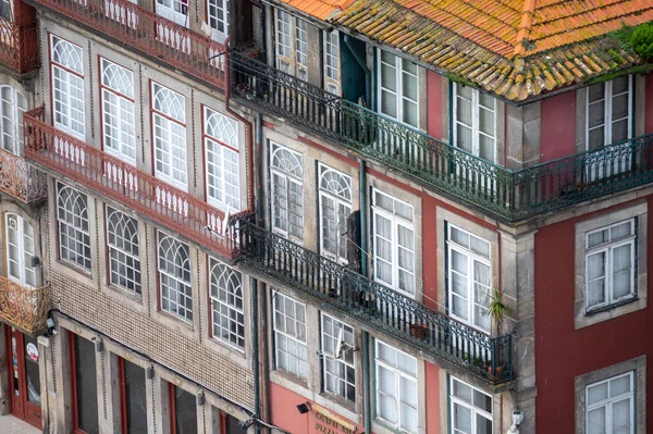 Porto Portugal Oktober 2020 Blick Auf Bunte Alte Häuser Auf — Stockfoto