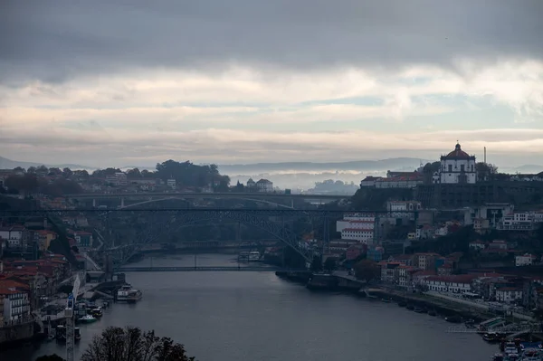 Portekiz Douro Nehri Porto Vila Nova Gaia Nın Eski Kısmı — Stok fotoğraf