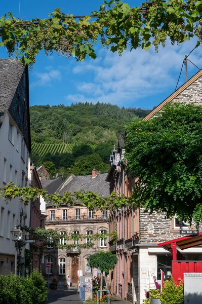 Passeggiata Nella Valle Del Fiume Mosel Case Del Centro Storico — Foto Stock