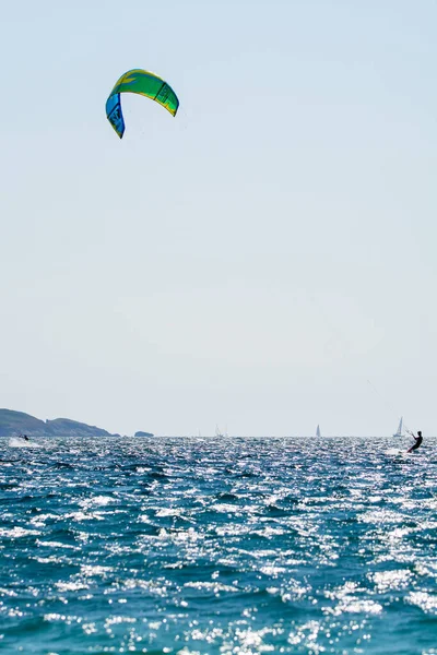 2021 Extreem Water Sports Wing Foil Kite Surfing Wind Surfindg — Stock Photo, Image