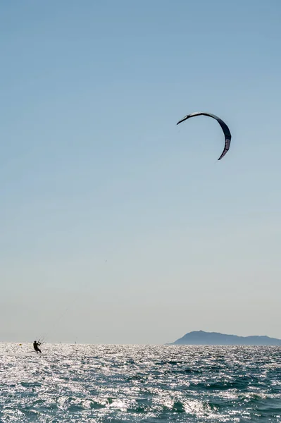 2021 Deportes Acuáticos Extremos Lámina Alas Kitesurf Windsurfindg Día Ventoso — Foto de Stock