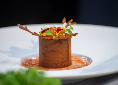 Ziyaretçiler için özel tatma etkinliği, bir bardak şampanyayla yemek eşleşmesi, Fransa 'da kış yemekleri ve şarap festivalinde ünlü aşçıların hazırladığı lezzetli yemekler.