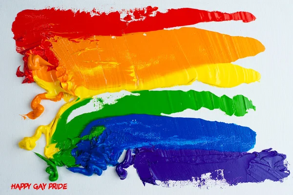 Arc-en-ciel gay pride drapeau — Photo