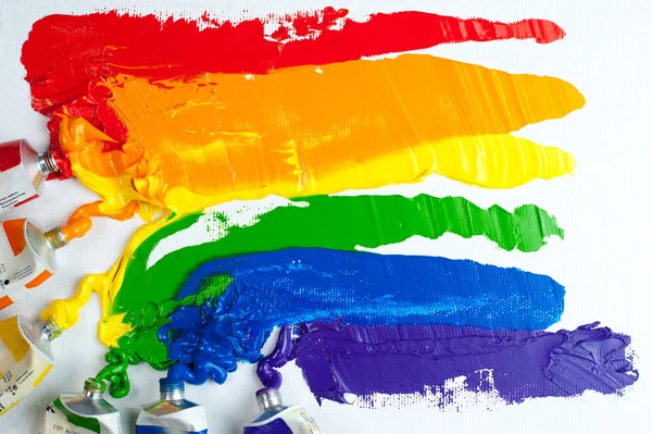 Веселка гей прапор гордості — стокове фото