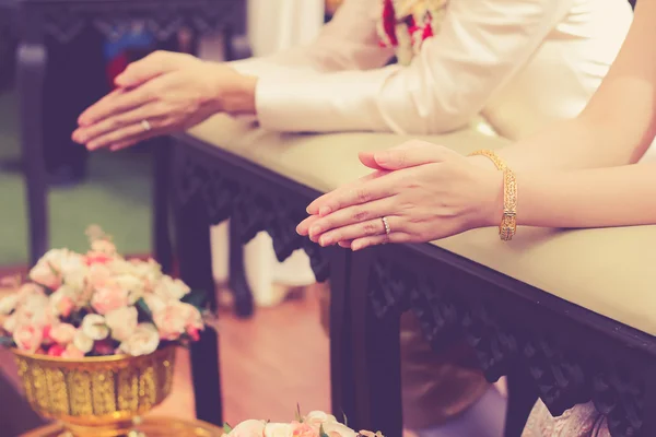 Casamento tradição tailandesa — Fotografia de Stock