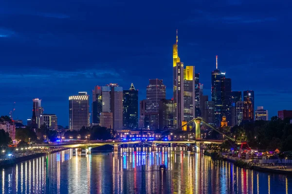 Frankfurt Allemagne Juillet 2020 Quartier Financier Des Affaires Moderne Francfort — Photo